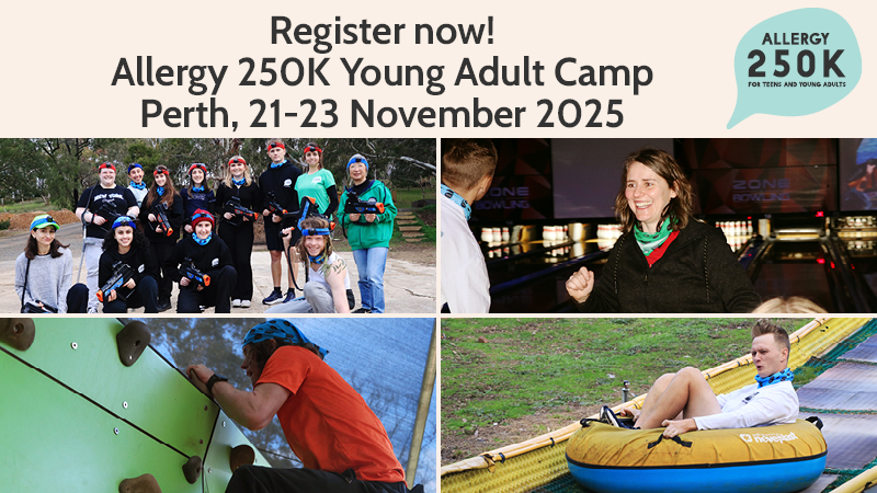 Allergy 250K Young Adult Camp in Perth